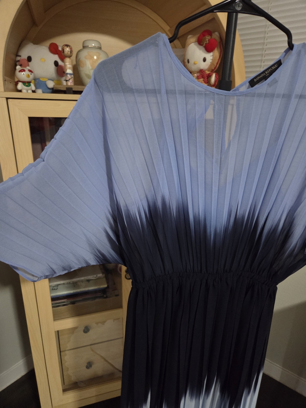 Banana Republic Blue and Black Ombre Midi Dress - Picture 6 of 9